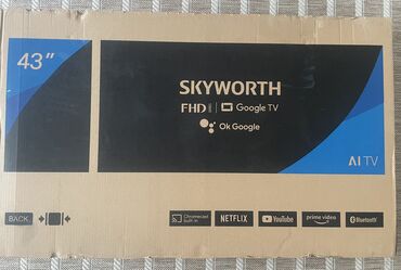 телевизор смарт бу: Продается новый Смарт ТВ Skyworth диагональю 43” ( 109 см). Самовывоз