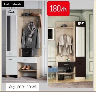 Çarpayılar: Yeni, Düz dolab, Dəhliz dolabı