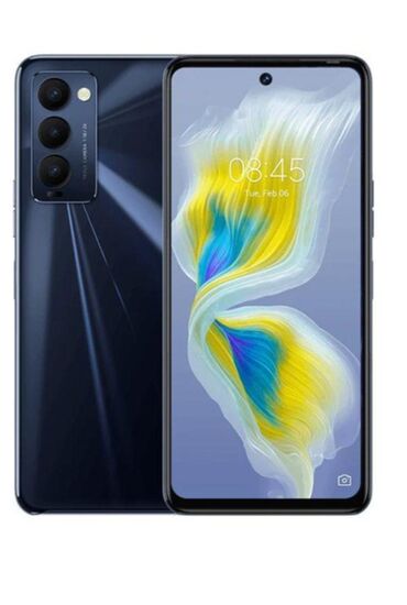 телефон алуу: Tecno Camon 18, Колдонулган, 128 ГБ, түсү - Боз, 2 SIM