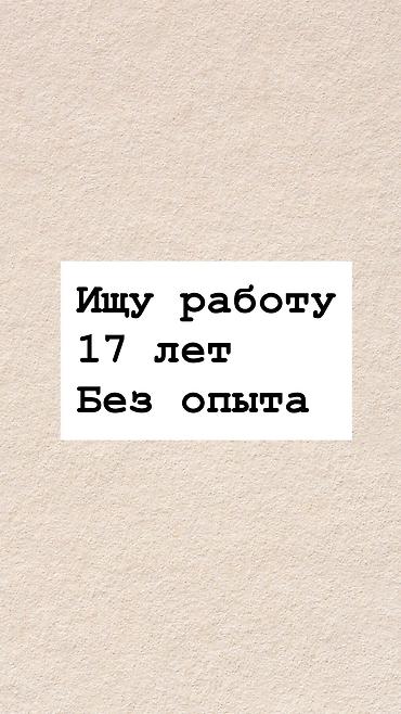 Ищу работу мне 17 лет знаю кыргызский и русский язык