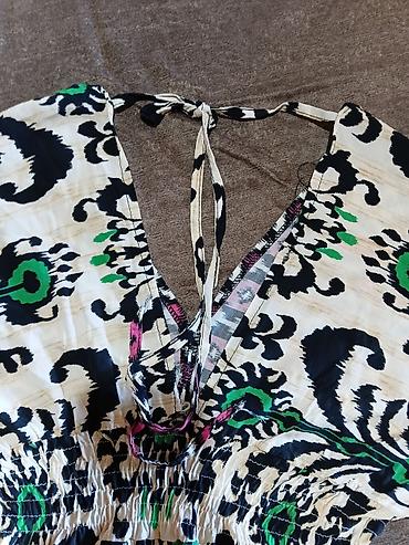 Lagana letnji kombinezon s/m sa bogatim ikat printom - Kroj: široke — 5