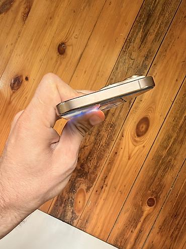 iphone iphone xr: IPhone 16 Pro Max, 256 GB, Desert Titanium, Zəmanət, Barmaq izi, Simsiz şarj — 4