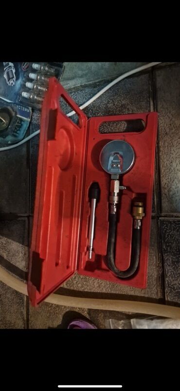 Digər tikinti materialları: Avtomobil mühərriki üçün kompressiya ölçən dəst - Mexaniki manometrli