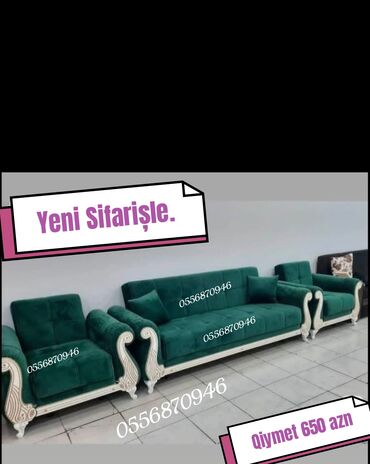 Sifarişlə divanlar: Divan, Qonaq otağı üçün, Parça, Bazalı, Açılan, Kitab — 3