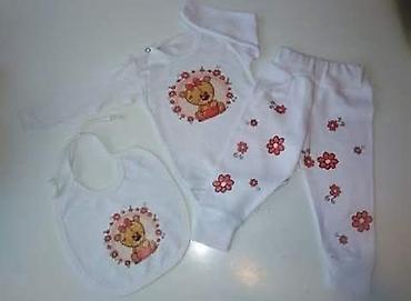 Kompleti: 3 dekni kompletic Vel 56-62 dvobroj do 3 meseci 68 do 5 meseci 74 do 9 — 5