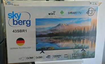 Новый Телевизор Skyworth Led 43" HD (1366x768), Платная доставка, Самовывоз