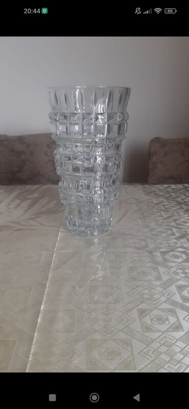 ваза напольная стеклянная высокая без узора: Xrustal guldan 30m