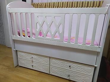 usaq sebeti type 0: Uşaq beşiyi – “Ali bebe” model - Rəng: ağ - Material: laminat/MDFlam — 1