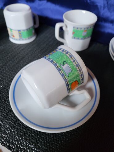 Kuhinjski setovi: Soljice nove za kafu Zajecar porcelan iz 70ih. Soljice perfektne,na — 5