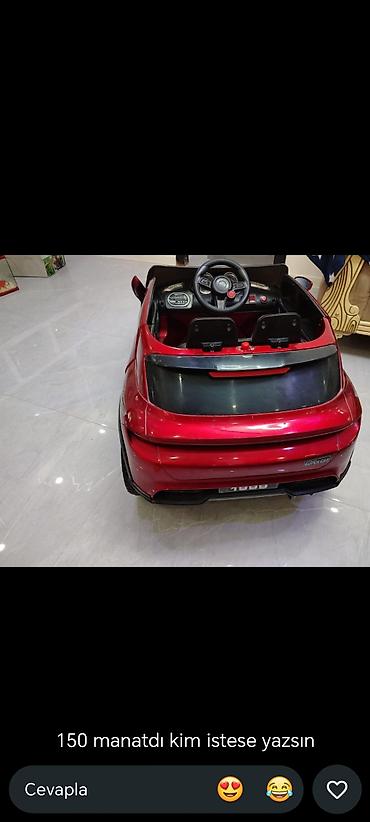 Uşaq dünyası: Uşaq üçün elektriklə işləyən minik maşını – qırmızı rəngdə “Super Car” — 1