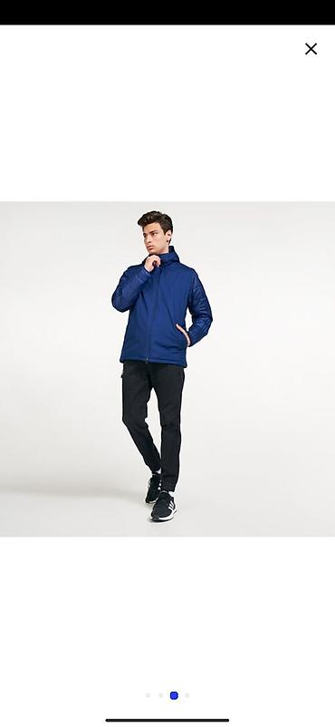 4850: Мужская куртка, S, L, XL, Adidas, Новый, цвет - Синий, Самовывоз, Платная доставка — 3