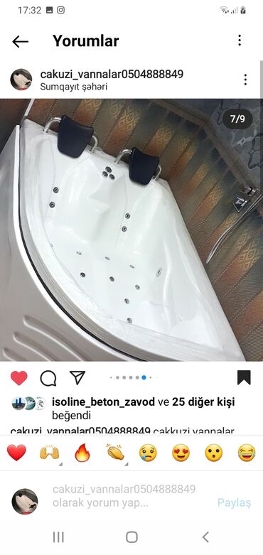 Vannalar: Yeni Vanna, Akril, Pulsuz çatdırılma — 10