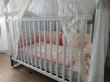 ������������ ������ ���������� �� �������������� в Кыргызстан | ДЕТСКИЕ КРОВАТИ: Продаю детскую кроватку манеж б/у в хорошем состоянии. Механизм