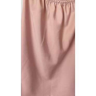 crivit papuce: Svilenkasta mini haljina na bretele – puder roze - Model — 3