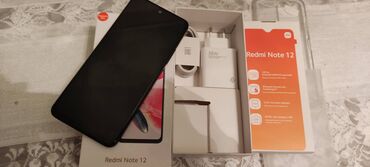 защитная пленка на телефон: Xiaomi Redmi Note 12, 128 ГБ, цвет - Черный, 
 Две SIM карты, С документами
