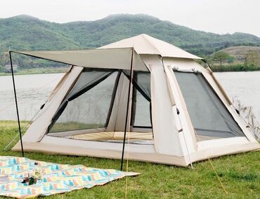 Спорт и отдых: Легкая в сборке палатка. Размер 240х240х165. Подойдёт для