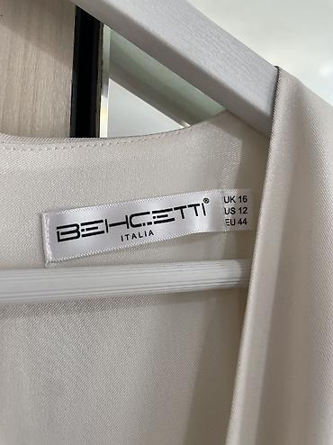 Вечерние платья: Вечернее платье, Пышное, Длинная модель, Атлас, С рукавами, Камни, M — 16