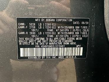 Subaru: Subaru Outback: 2020 г., 2.4 л, Вариатор, Бензин, Кроссовер — 12