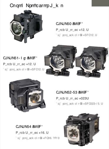 Lampalar: Məhsul: Proyektor üçün orijinal “bare bulb” lampalar Brendlər və — 22