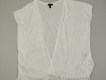 białe bluzki w serek: Kardigan, New Look, M, stan - Dobry