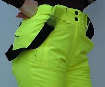 Ski pantalone: Ženske skijaške pantalone u jarko neon žutoj boji, dizajnirane za — 17