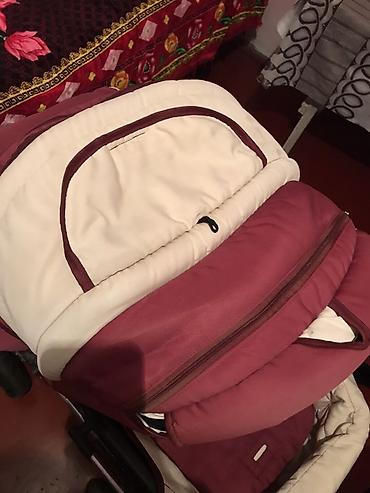 Uşaq dünyası: Uşaq arabası – Baby Lux, 2-ü 1-də komplekt - Rəng: bordo/krem - — 1