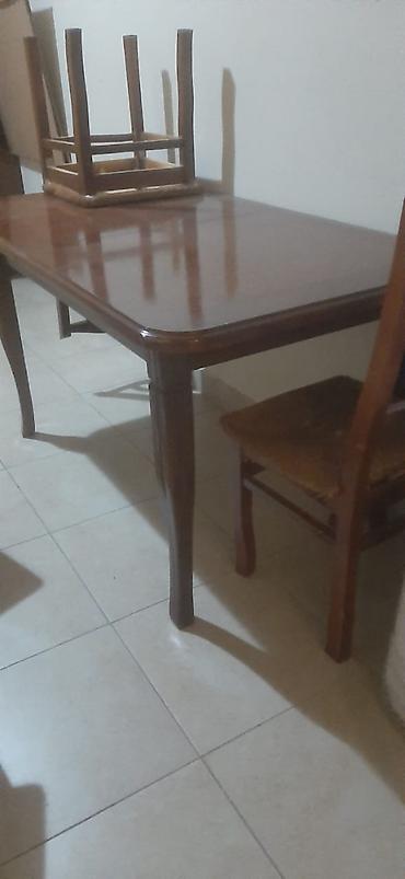 Mətbəx üçün, İşlənmiş, Dördbucaq masa, 4 stul lalafo.az -da Mətbəx üçün, İşlənmiş, Dördbucaq masa, 4 stul