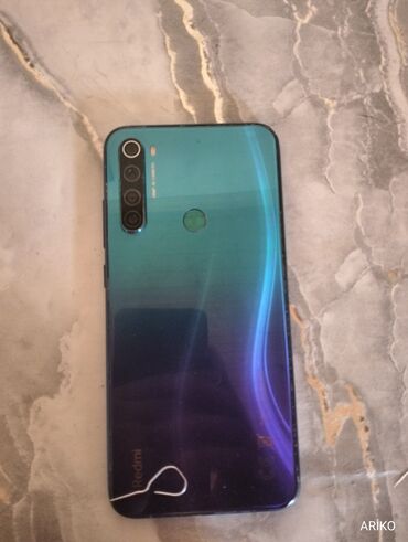 xiaomi note 8 t qiymeti: Xiaomi Redmi Note 8, 64 ГБ, цвет - Синий, 
 Сенсорный, Отпечаток пальца, Две SIM карты