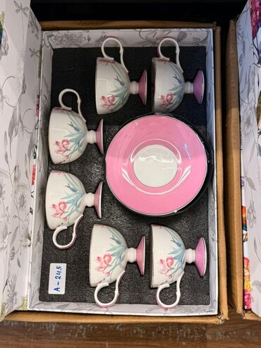 Çay dəstləri və servizlər: Çay dəsti, rəng - Ağ, Farfor, 6 nəfərlik — 21