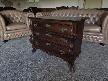 Stilske komode: Barokna komoda sa 3 fioke - Materijal: masivno drvo, bogata topla — 1