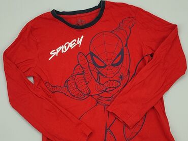czerwone spodnie chłopięce 116: Блузка, Marvel, 10 р., 134-140 см, стан - Хороший