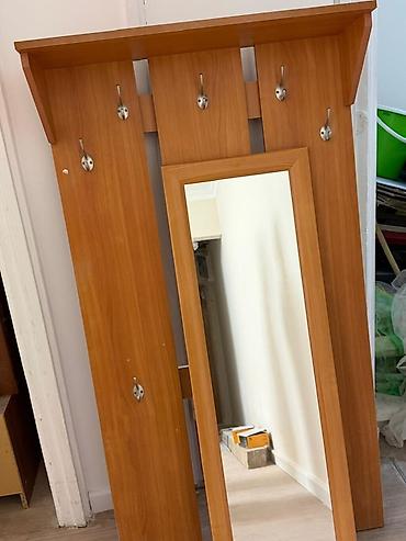 кухонные уголок бу: Гарнитур для прихожей, Б/у, Вешалка, ДСП, Самовывоз, цвет - Коричневый — 1