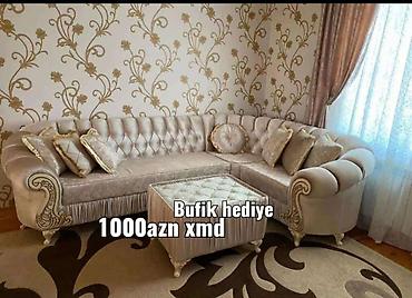 mebel evi: Künc divan dəsti - Klassik dizaynlı, L formalı künc divan - Yumşaq — 1