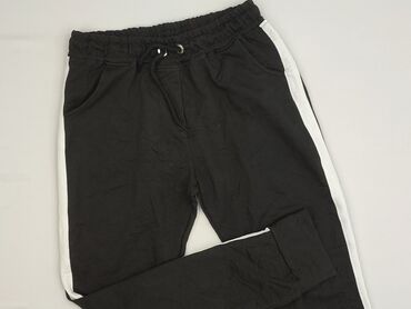 dopasowane spodnie dresowe: Material trousers for women, size L (EU 40)