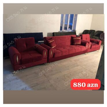 Divan və kreslo dəstləri: Yeni, Divan, 2 kreslo