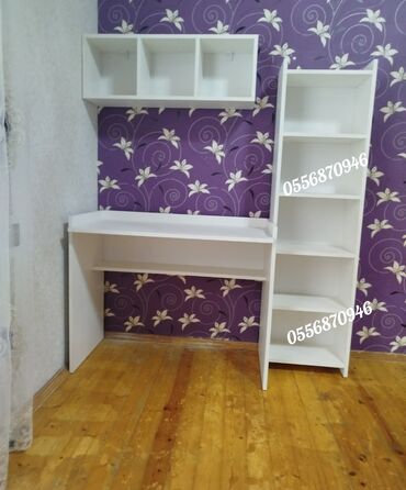 Uşaq masaları: Oğlan və qız üçün, Yeni, Siyirməli, Yazı masası, Stulsuz — 2