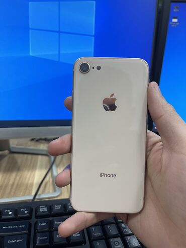 Apple iPhone: IPhone 8, 64 ГБ, Золотой, Отпечаток пальца