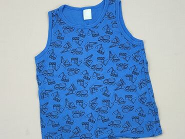 koszulka niebieska: Koszulka, Little kids, 5-6 lat, 110-116 cm, stan - Dobry