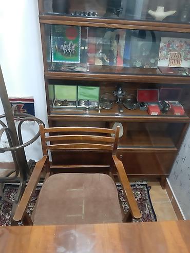 Ofis dəst mebeli: Retro/ofis mebel dəsti SATILIR ! Esyalarla birlikde - Tərkib: taxta — 2