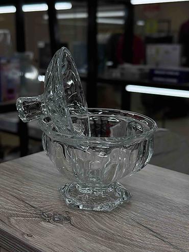 конфетница: Стеклянные сахарницы/конфетницы с крышкой - Бренд: Kaveh (Glass — 4