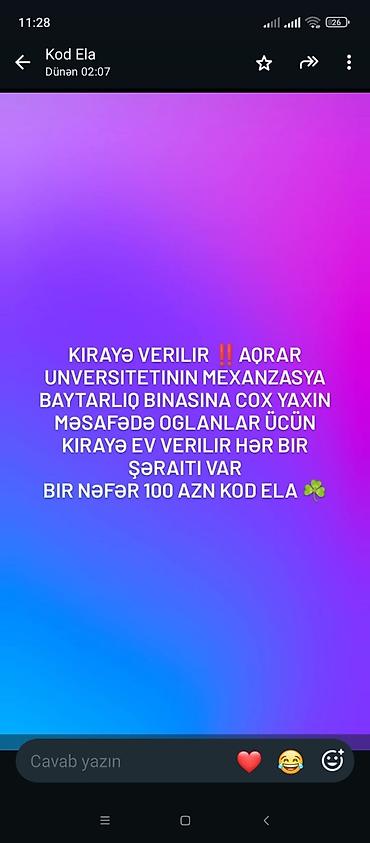 ev ehmedli: Tələbələrə kirayə evlər ətraflı məlumat üçün vatsapla əlaqə saxlayın — 2