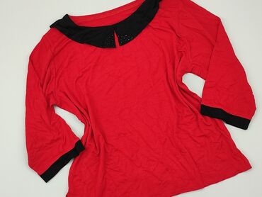 czerwone bluzki z koronki: Bluzka Damska, M, stan - Bardzo dobry