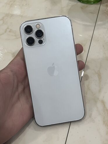 telef: IPhone 12 Pro, 128 GB, White Titanium, Simsiz şarj, Face ID