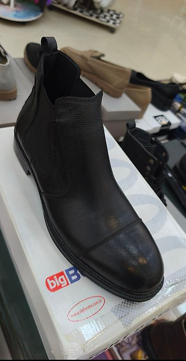 Ayaqqabılar: Kişi ayaqqabıları – müxtəlif modellər - Klassik tünd-qəhvəyi dəri — 45