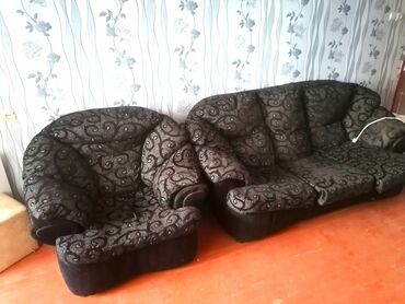 куплю кресло: İşlənmiş, Divan, 2 kreslo, Bazasız, Açılan