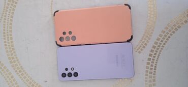 продажа сотовых телефонов бишкек: Samsung Galaxy A32, Б/у, цвет - Фиолетовый, 2 SIM