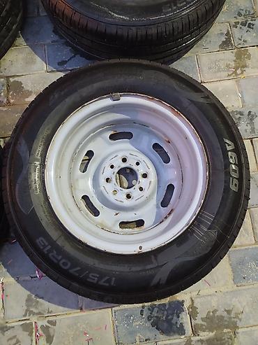 Disk təkərlər: 4 ədəd təkər diski və şin komplekti təzə işlənməmiş masazirda . işde — 20