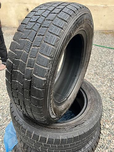 Шины 195 / 65 / R 15, Зима, Б/у, Комплект, Легковые, Япония, Dunlop