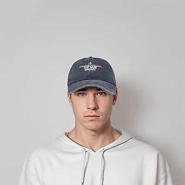 dest geyim: Jins kepka "Top Gun" beysbolka — 2