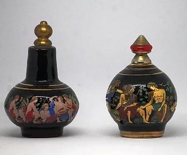 Stare vaze i dekor: MIRISNICE minijaturne grčke keramičke bočice za parfem. Ručna izrada — 3